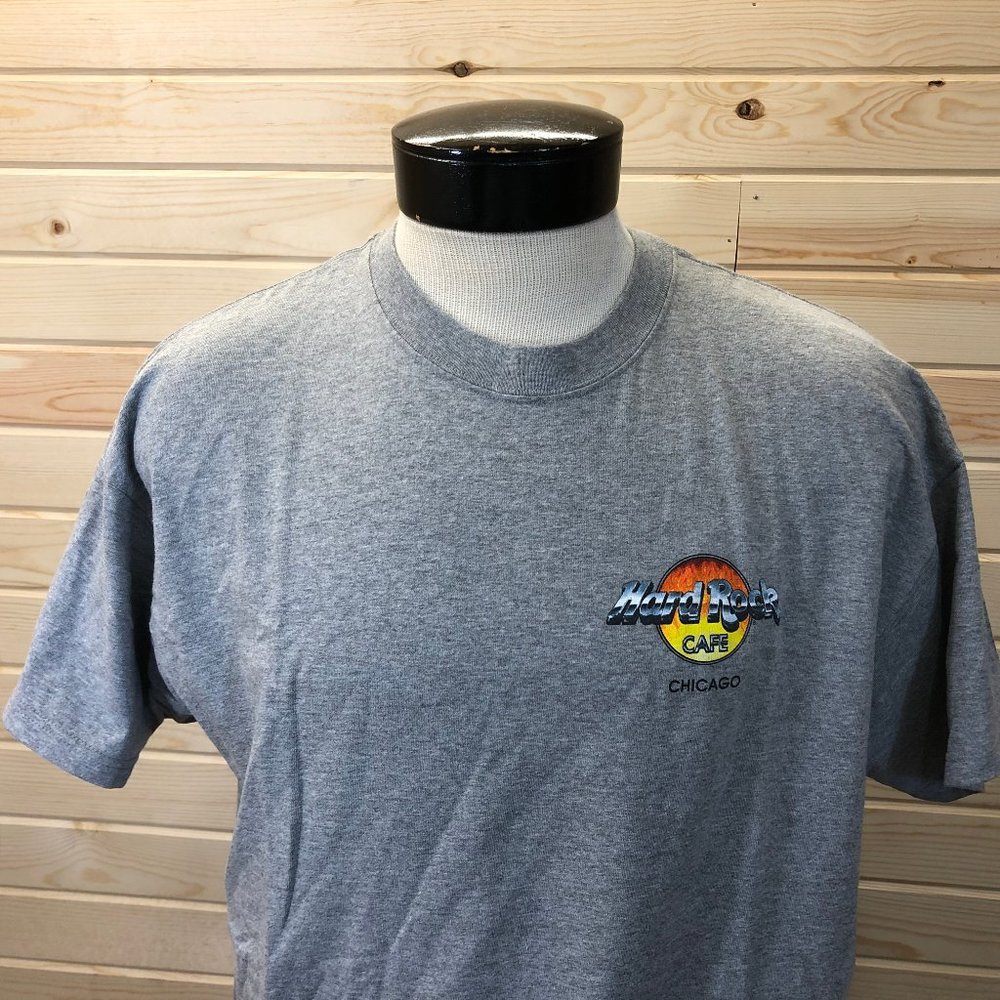 Hard Rock Cafe Chicago T-Shirt L Gray